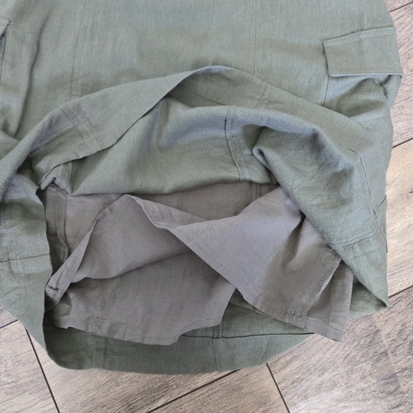 SO Womens Size 9 Olive Green Sleeveless Dress With Pockets - Picture 10 of 11